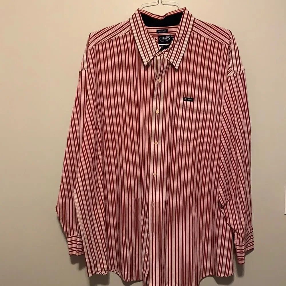 Chaps Men’s Long Sleeve Dress Shirt Size 3XB